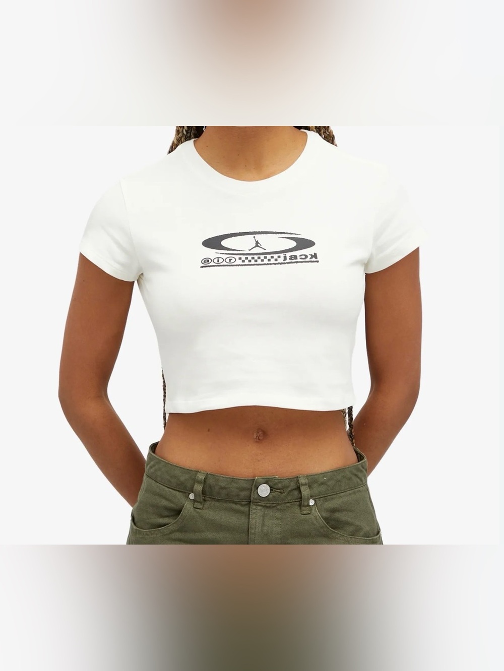 Nike Jordan cactus jack Logo Crop Tee - Women's Casual Short Sleeve